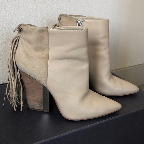 Sam Edelman Shoes - Sam Edelman Beige Fringe Boots